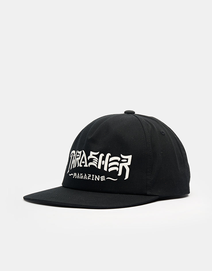 Thrasher Thrash & Destroy Snapback Cap - Black