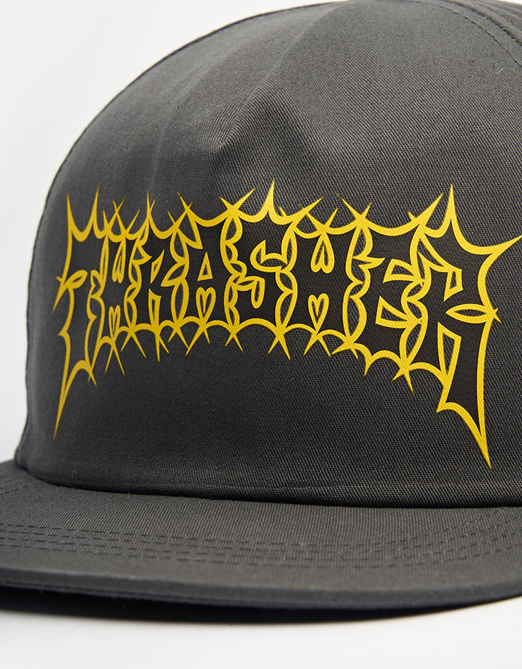 Thrasher Spikey Snapback Cap - Charcoal