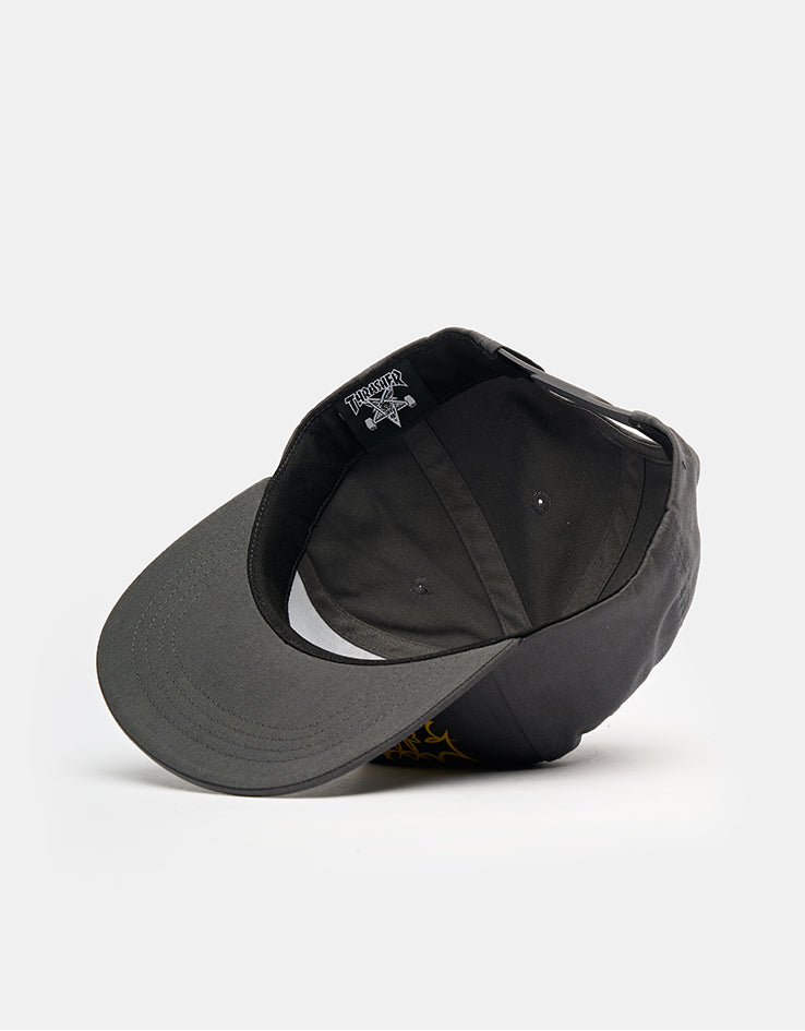 Thrasher Spikey Snapback Cap - Charcoal