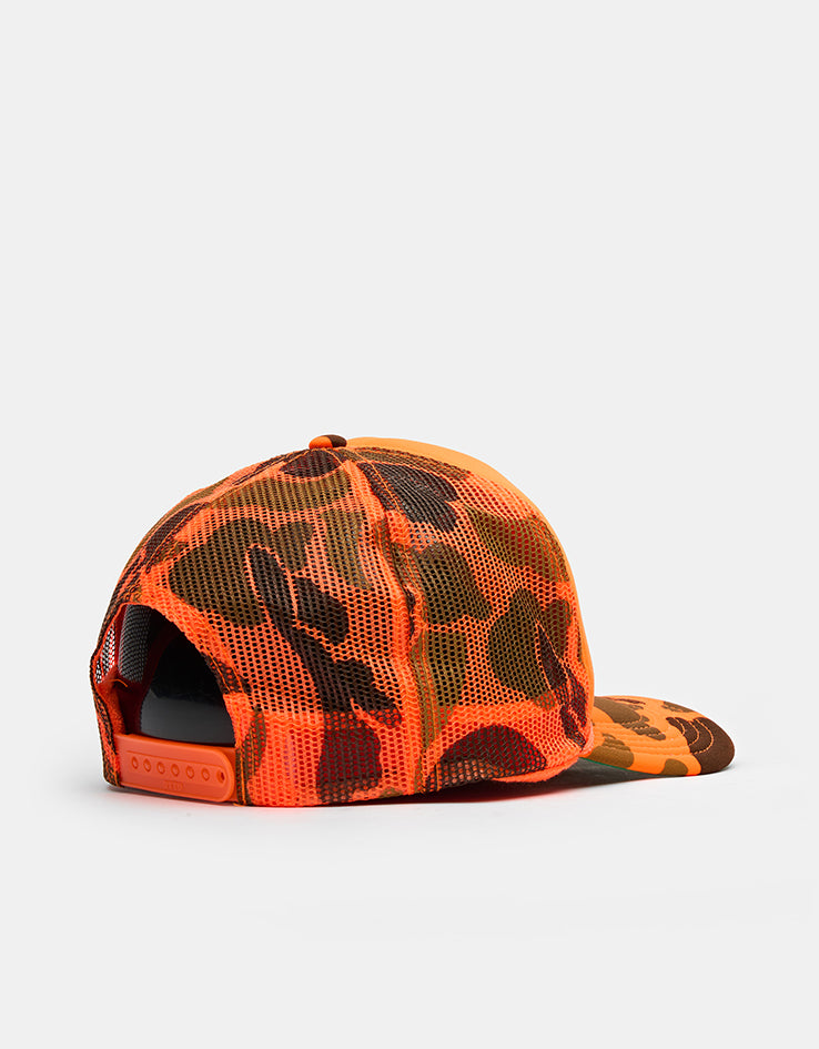 Thrasher Wet Paint Trucker Cap - Orange Camo