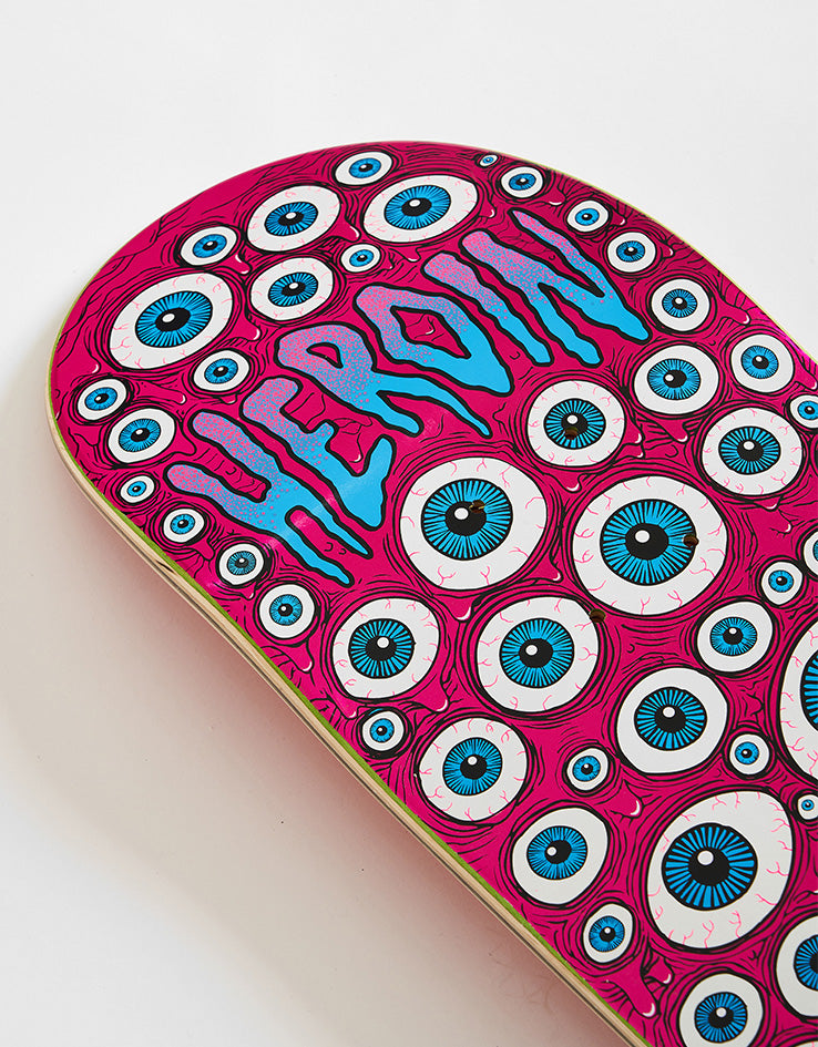 Heroin Pulman Eyes Skateboard Deck - 8.5”
