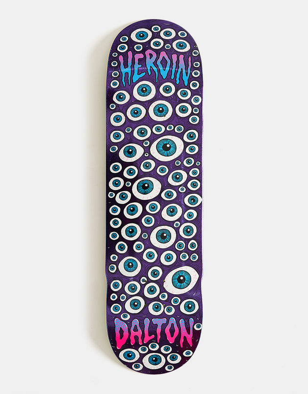 Heroin Dalton Eyes Skateboard Deck - 8.625”