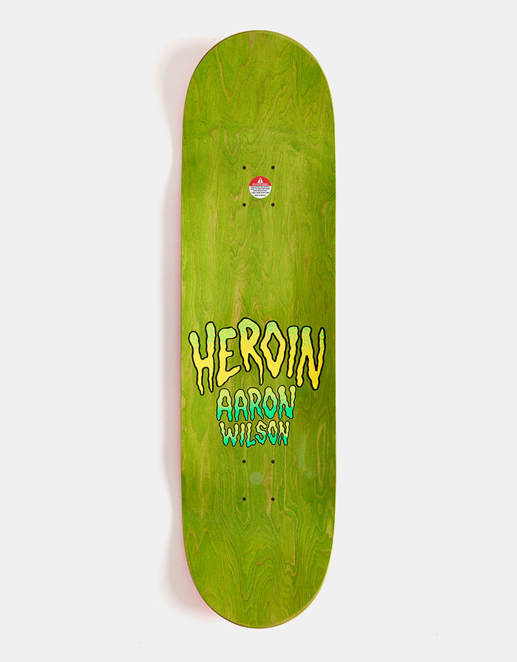 Heroin Aaron Eyes Skateboard Deck - 8.75”