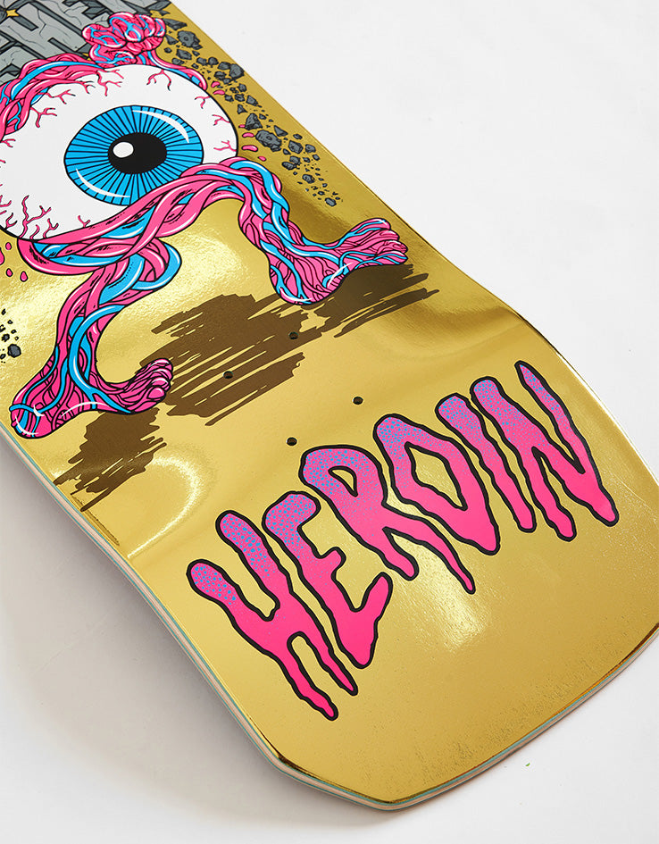 Heroin Nolan Eye Crusher Skateboard Deck - 10”