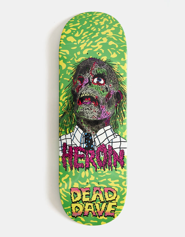 Heroin Dead Dave Dead Head Skateboard Deck - 10.1”