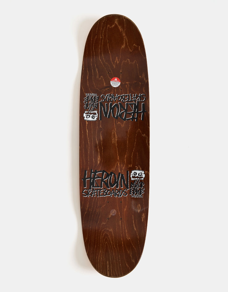 Heroin Merged Egg Skateboard Deck - 8.88”