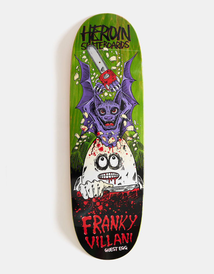 Heroin Franky Villani Guest Egg Skateboard Deck - 9.5”