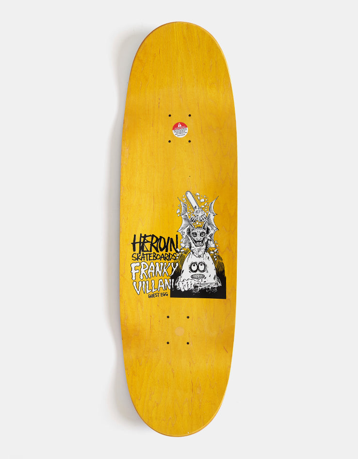 Heroin Franky Villani Guest Egg Skateboard Deck - 9.5”