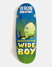 Heroin Craigs Rotten Wide Boy Skateboard Deck - 10.75”