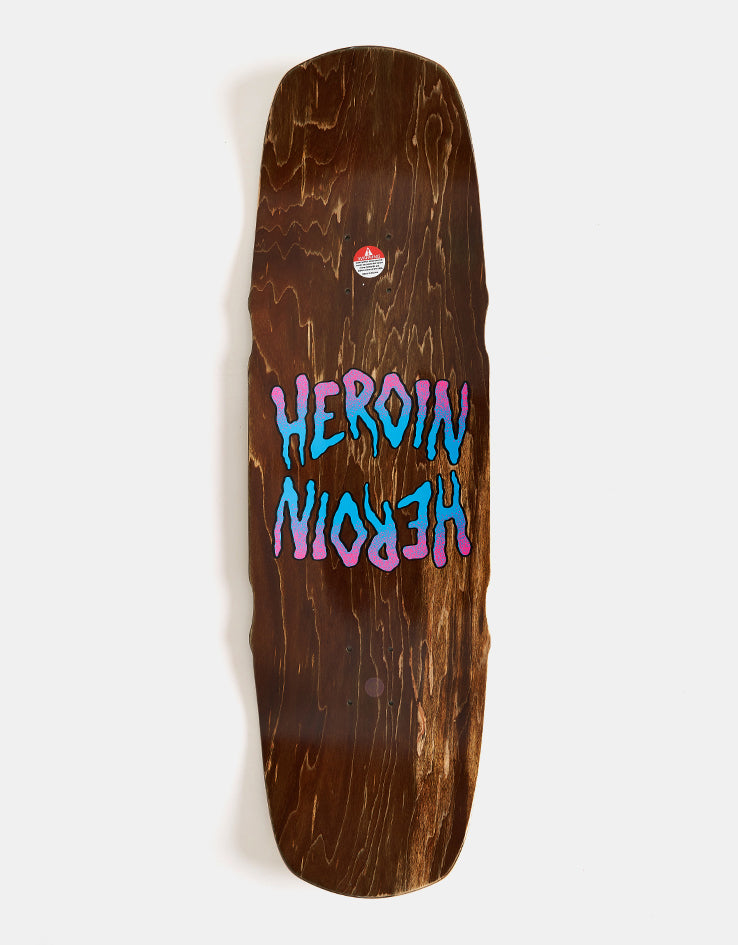 Heroin Seeing Double Mutated Gold Skateboard Deck - 9.5”