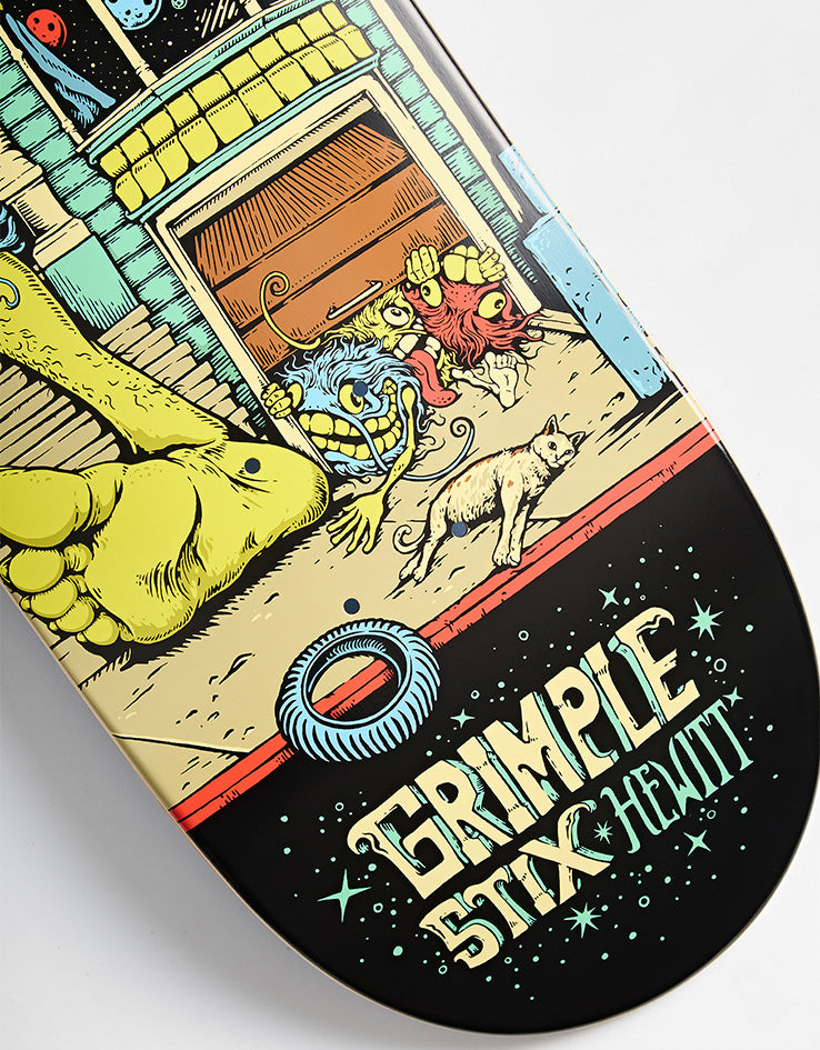 Anti Hero Hewitt Grimple Stix Victorians Skateboard Deck - 8.5"