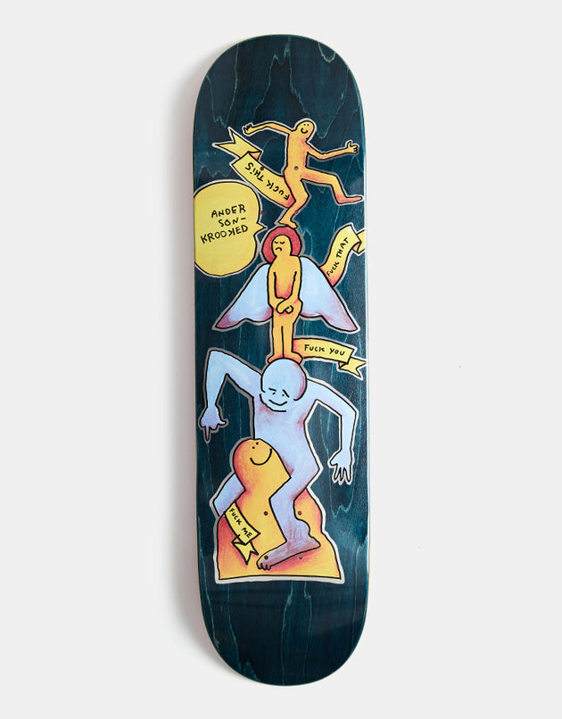 Krooked Manderson Stack Skateboard Deck - 8.38"