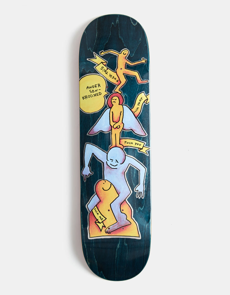 Krooked Manderson Stack Skateboard Deck - 8.38"