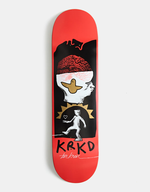 Krooked Knox Brain and Bird Skateboard Deck - 8.5"