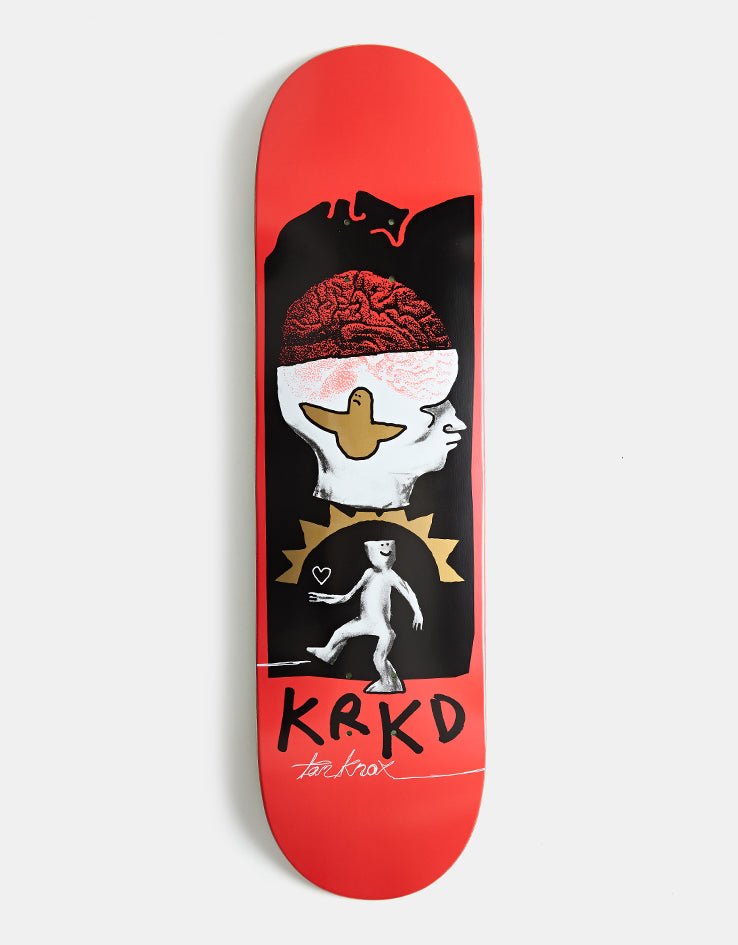 Krooked Knox Brain and Bird Skateboard Deck - 8.5"