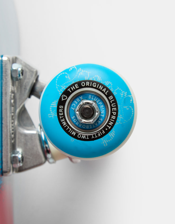 Blueprint Spray Heart Complete Skateboard - 8.25"