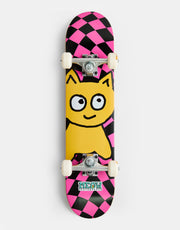 Meow Big Cat Checker Twist Complete Skateboard - 6.5"