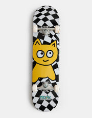 Meow Big Cat Checker Twist Complete Skateboard - 7.75"
