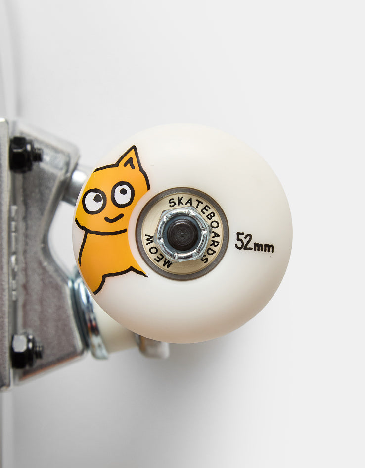 Meow Big Cat Checker Twist Complete Skateboard - 7.75"