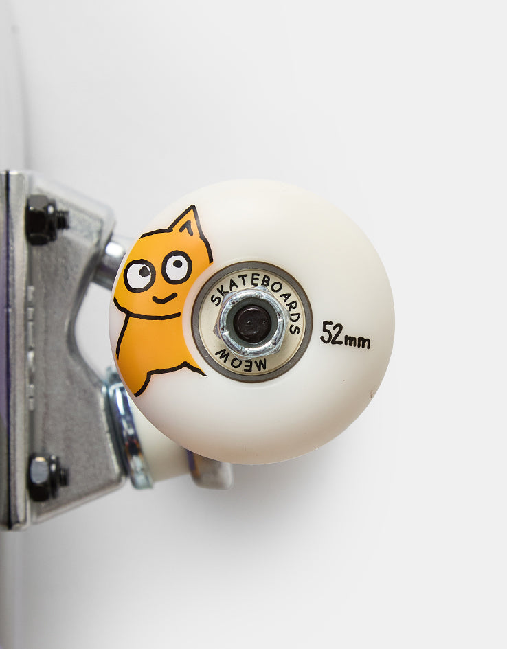 Meow Big Cat Checker Twist Complete Skateboard - 8.25"