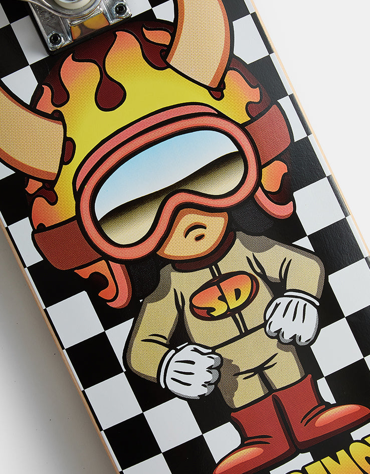 Speed Demons Hot Shot Checkered Complete Skateboard - 7.5"