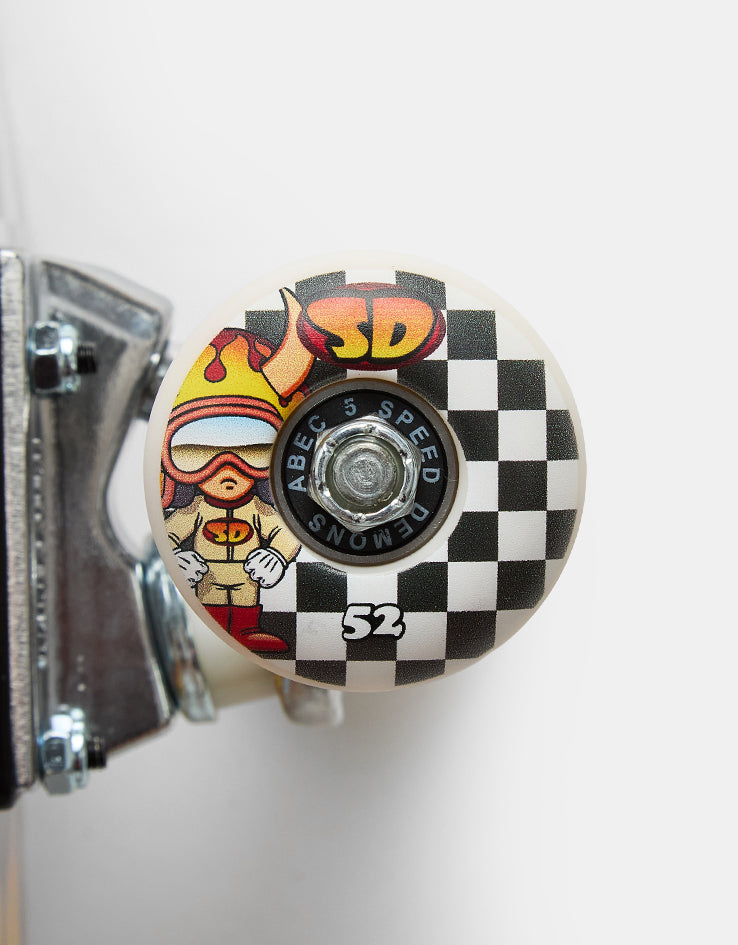 Speed Demons Hot Shot Checkered Complete Skateboard - 7.5"