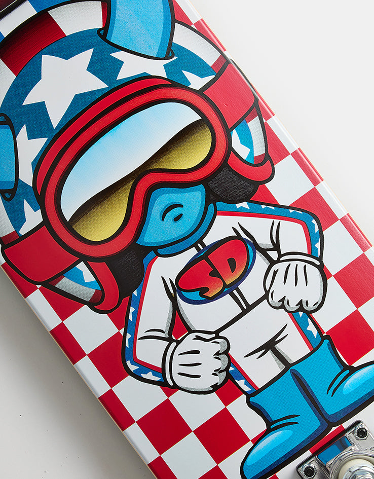 Speed Demons Stars Checkered Complete Skateboard - 8"