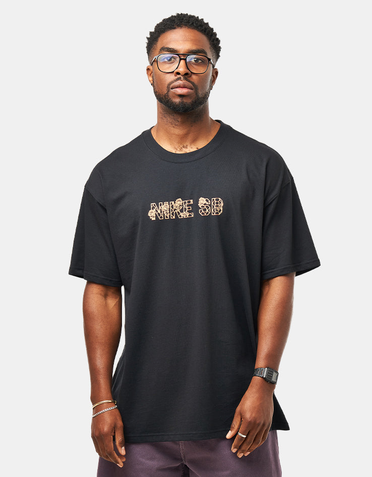 Nike SB Varsity T-Shirt - Black