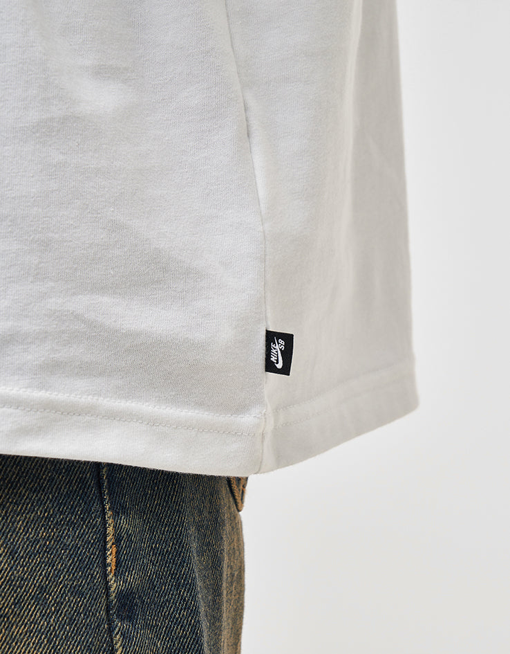 Nike SB Central Logo Fill T-Shirt - White/Black