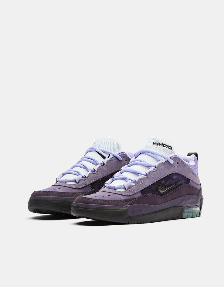 Nike SB Air Max Ishod Skate Shoes - Grand Purple/Black-Noble Purple