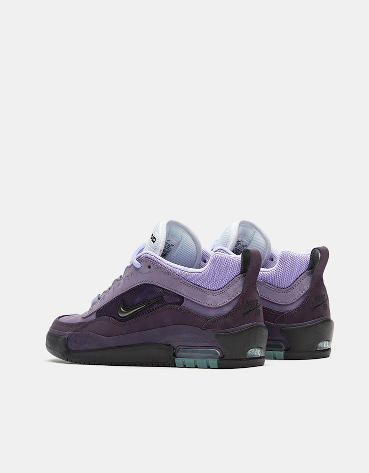 Nike SB Air Max Ishod Skate Shoes - Grand Purple/Black-Noble Purple