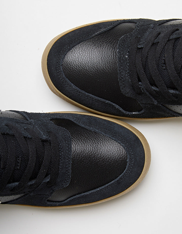 Nike SB Delta Force Vulc Skate Shoes - Black/White-Gum Light Brown-Dark Grey