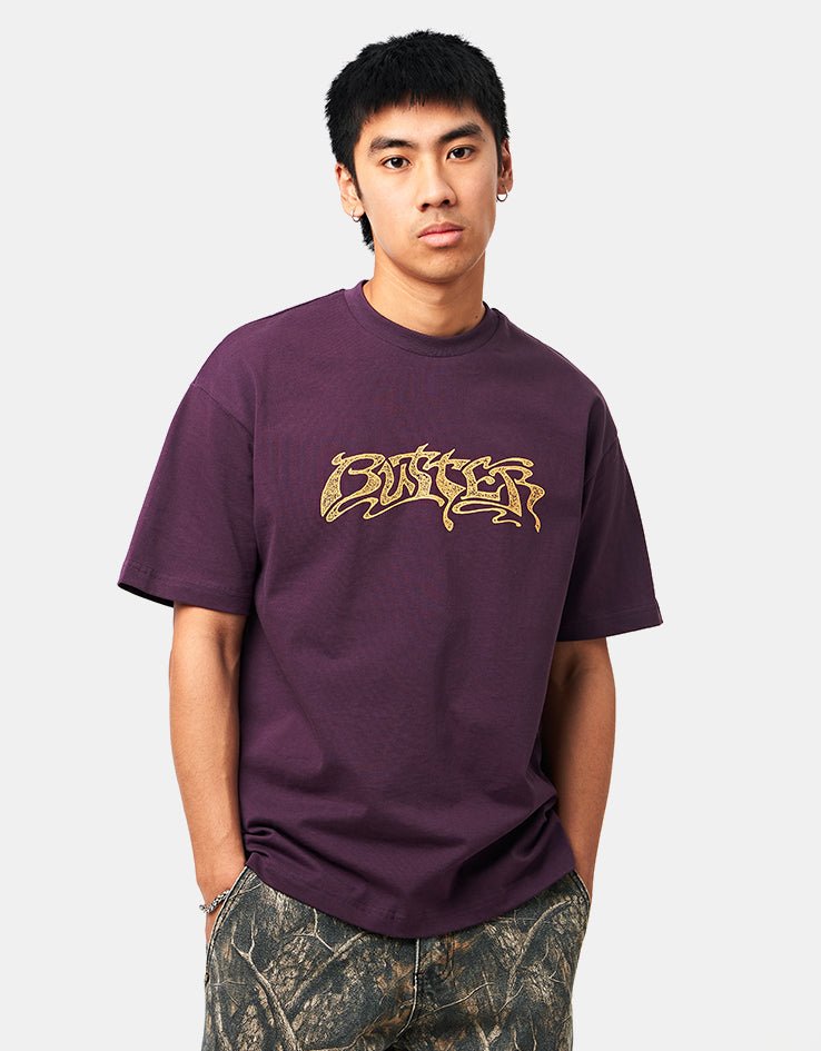 Butter Goods Drummer T-Shirt - Eggplant