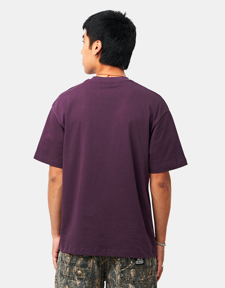 Butter Goods Drummer T-Shirt - Eggplant