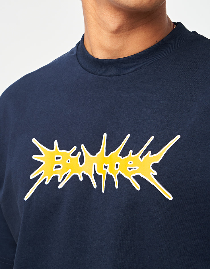 Butter Goods Nail Logo T-Shirt - Navy