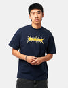 Butter Goods Nail Logo T-Shirt - Navy