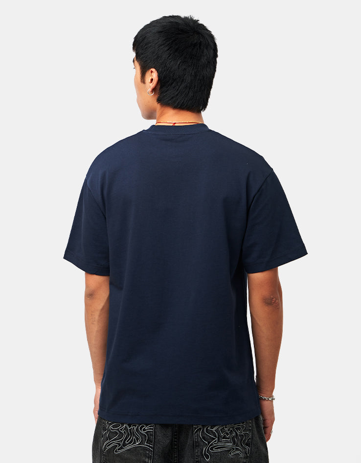 Butter Goods Nail Logo T-Shirt - Navy