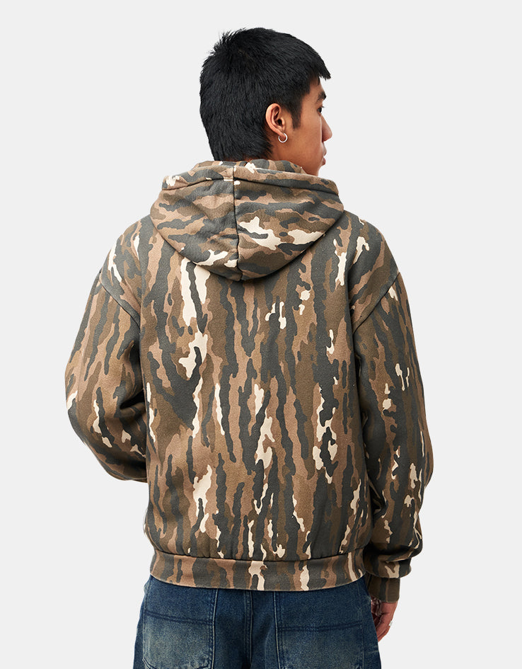 Butter Goods Nail Logo Zip-Thru Hoodie - Frog Camo