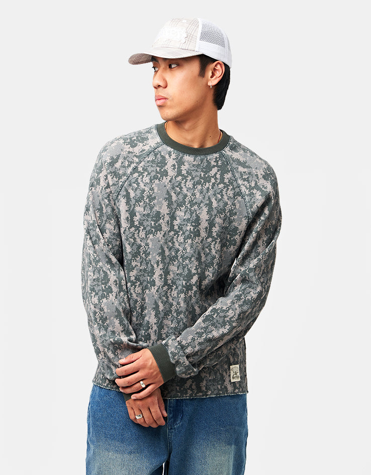Butter Goods Waffle L/S Top - Digital Camo