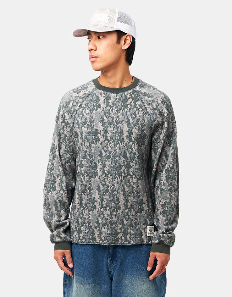 Butter Goods Waffle L/S Top - Digital Camo