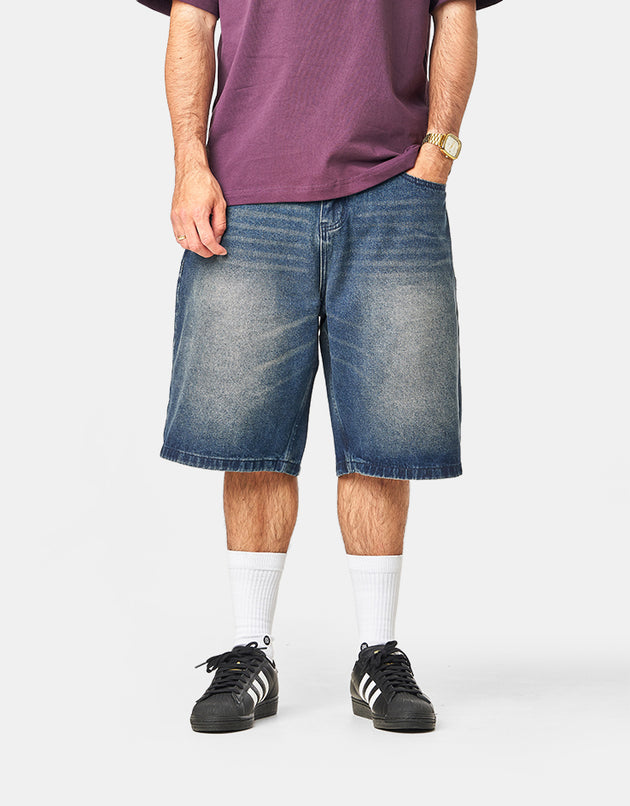 Butter Goods Baggy Denim Shorts - Vintage Indigo Wash