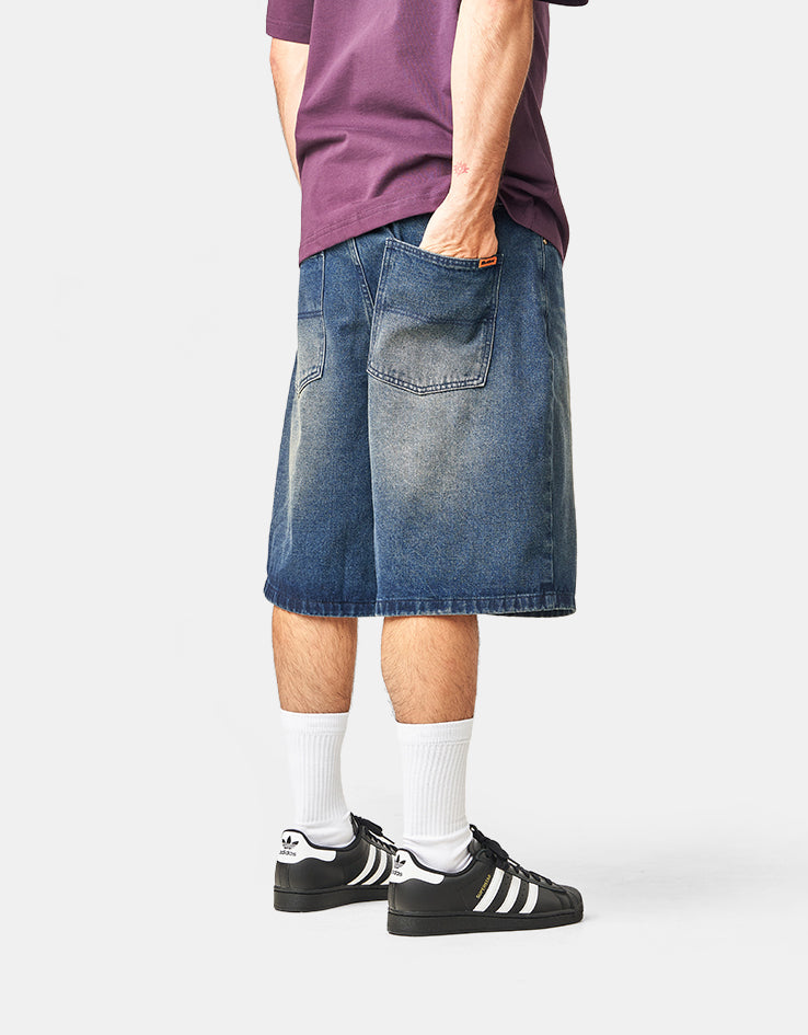 Butter Goods Baggy Denim Shorts - Vintage Indigo Wash
