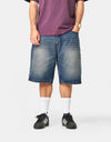 Butter Goods Baggy Denim Shorts - Vintage Indigo Wash