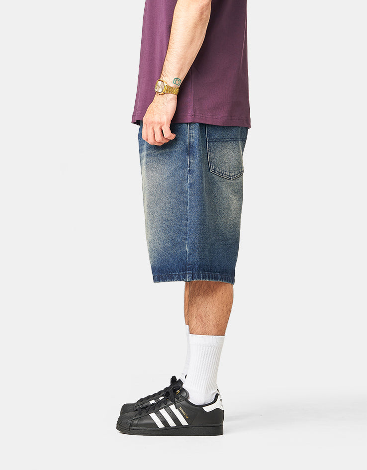 Butter Goods Baggy Denim Shorts - Vintage Indigo Wash
