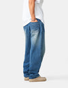 Butter Goods Drummer Baggy Denim Jeans - Stone Wash Blue