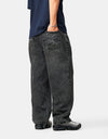 Butter Goods Drummer Baggy Denim Jeans - Streaky Black