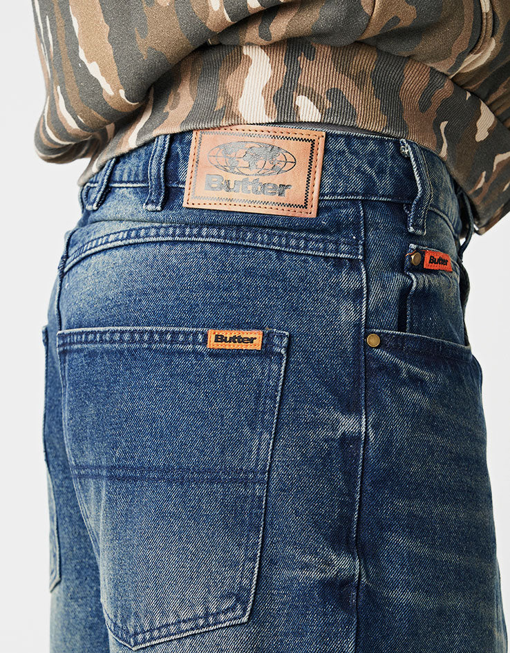 Butter Goods Baggy Denim Jeans - Vintage Indigo Wash