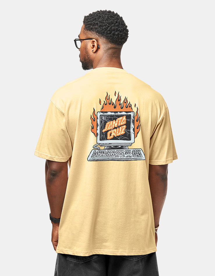 Santa Cruz Self Destruct T-Shirt - Custard