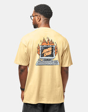 Santa Cruz Self Destruct T-Shirt - Custard