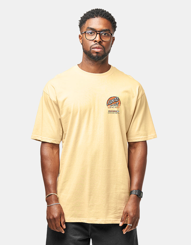 Santa Cruz Self Destruct T-Shirt - Custard
